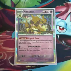 Alakazam - MEP003 - Pokemon Mega Evolution STAFF Prerelease Holo Promo NM - Image 1