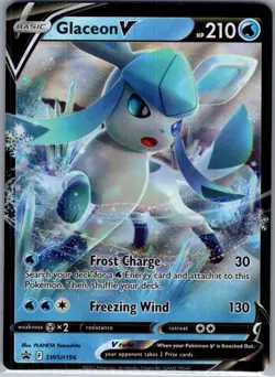 Glaceon V - SWSH196 SWSH: Sword & Shield Promo Cards - Pokemon Card - NM - Image 1