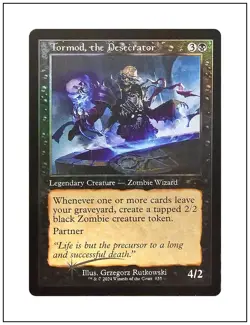 1x Tormod, the Desecrator, Retro Frame Foil, Secret Lair Bonus Card, MTG NM - Image 1