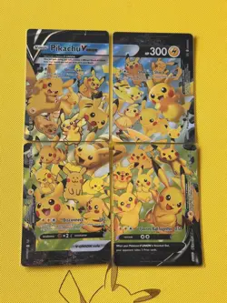 Pokemon TCG Pikachu V-UNION 4-Card Holo Promo Set SWSH139-142 2021 - Image 1
