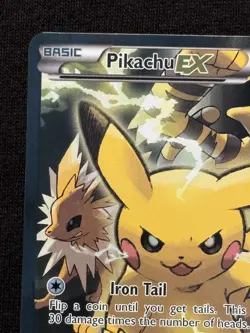 Pokemon Pikachu EX - XY124 - Black Star Promo XY Full Art Holo Card - Image 5