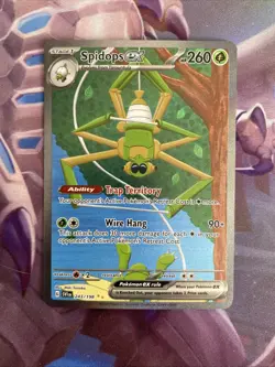 Spidops ex 243/198 SV01: Scarlet & Violet Base Set SIR Holo NM/M - Image 1