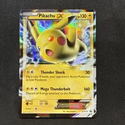 Pokemon TCG Pikachu EX Promo Holo XY174 XY Basic 130 HP - Image 1