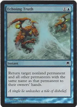 TCG MtG 312 Magic the Gathering Echoing Truth Foil (Darksteel) - Image 1