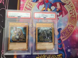 2017-18 Yu-Gi-Oh! Blue-Eyes White Dragon And Dark Magician Card Lot PSA Graded - Image 1