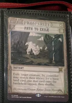 MTG Magic The Gathering Path To Exile Foil Breaking News White Instant Commander - Image 1