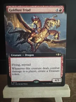 MTG Tarkir: Dragonstorm (TDC) Goldlust Triad 0074 (Extended Art) Rare Regular - Image 2
