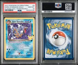 Pokemon TCG 2021 Celebrations Classic Collection Dark Gyarados 8/82 Holo PSA 10 - Image 3