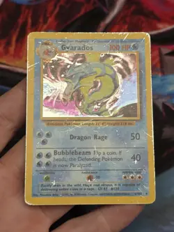 Pokemon Base Set Gyarados Holo 6/102 Misaligned Print Layer Error Misprint - Image 2