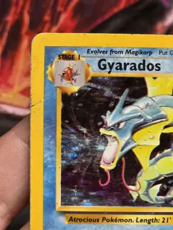Pokemon Base Set Gyarados Holo 6/102 Misaligned Print Layer Error Misprint - Image 3