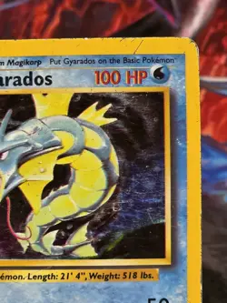 Pokemon Base Set Gyarados Holo 6/102 Misaligned Print Layer Error Misprint - Image 4