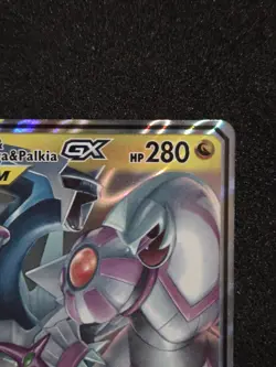 Pokemon TCG Arceus & Dialga & Palkia GX 156/236 Cosmic Eclipse Holo Near Mint - Image 3