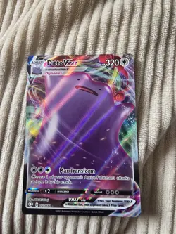 Pokemon TCG Ditto VMAX Shining Fates Holo Ultra Rare Card 051/072 Mint Condition - Image 1