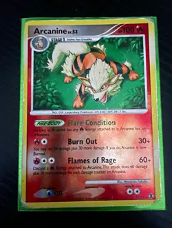 The Pokemon Company Pokemon TCG Arcanine 1/111 Rising Rivals Reverse Holo 100 HP - Image 1