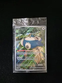 Pokemon TCG Snorlax SVP051 Holo 151 black star Promo Card Sealed - Image 5