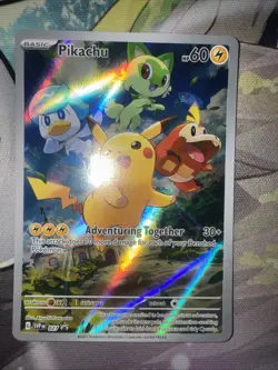 Pikachu 027 Sv: Scarlet & Violet 2023 Holo Pokemon TCG Promo Card English - Image 1