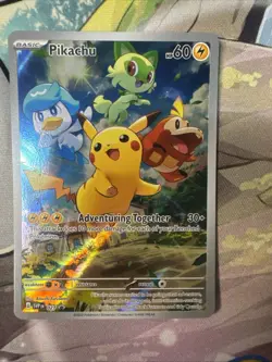 Pikachu 027 Sv: Scarlet & Violet 2023 Holo Pokemon TCG Promo Card English - Image 4