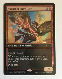 1x NM PROMO FOIL Slickshot Show-Off MTG *Store Championship Promo Single* - Image 1