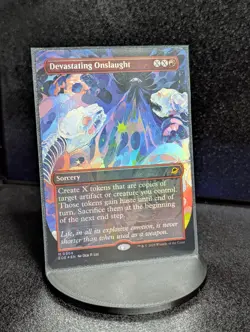 Devastating Onslaught Edge of Eternities Borderless Foil - Image 1