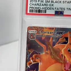 2019 POKEMON SM BLACK STAR PROMO HIDDEN FATES TINS #SM211 CHARIZARD GX PSA 10 - Image 3