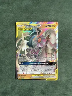 Arceus Dialga Palkia GX 156/236 Cosmic Eclipse Tag Team Pokemon Card NM - Image 1