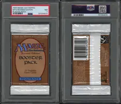 1994 MTG Revised Edition English Booster Pack - Sealed Graded PSA 7 NM Magic - Image 3
