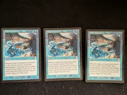 3x Chain of Vapor Onslaught MTG - Light Play - Actual Photos - Image 1