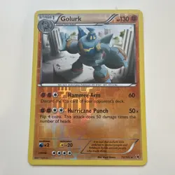 Pokemon TCG Golurk 72/101 Noble Victories Reverse Holo Rare Eng 130 HP 2011 - Image 1