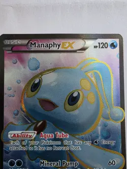 Pokemon TCG Manaphy-EX Holo Full Art Ultra Rare Card Breakpoint 116/122 - Image 2
