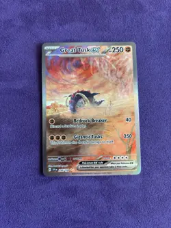 Pokemon TCG Scarlet and Violet Base Set Great Tusk EX 246/198 Holo Full Art Mint - Image 1