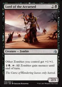 MTG Lord of the Accursed - Foil, Amonkhet, Moderately Played, English - Image 1
