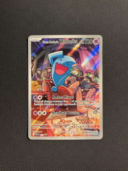 Pokemon TCG Team Rocket's Wobbuffet SVP 203 Black Star Promo Near Mint Condition - Image 1