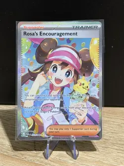 Rosa's Encouragement 123/088 SIR Perfect Order Holo Pokemon Card Near Mint - Image 1