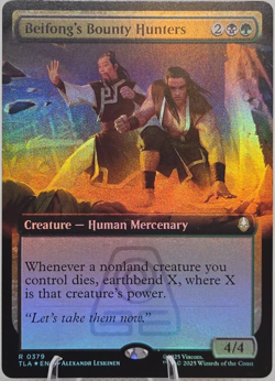 Beifong's Bounty Hunters (Extended Art) FOIL X1 TLA MTG Avatar NM - Image 1