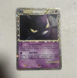 Pokemon TCG Crobat (Prime) 84/95 Unleashed Holo Ultra Rare English 2010 130 HP - Image 1