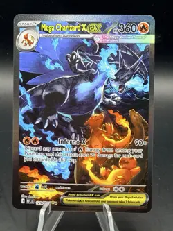 Pokemon TCG Mega Charizard X EX 125/094 Phantasmal Flames Holo English 360 HP - Image 1