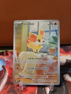 Fennekin POKEMON CENTER Chaos Rising ETB Promo #080 NM - Image 1