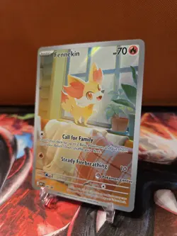 Fennekin POKEMON CENTER Chaos Rising ETB Promo #080 NM - Image 3