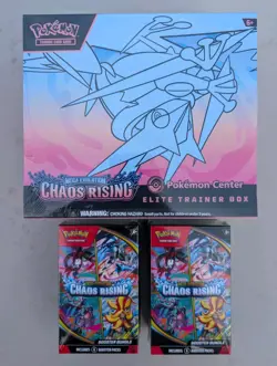 Pokemon TCG Chaos Rising Pokemon Center ETB and 2x Booster Bundle | Sealed - Image 1
