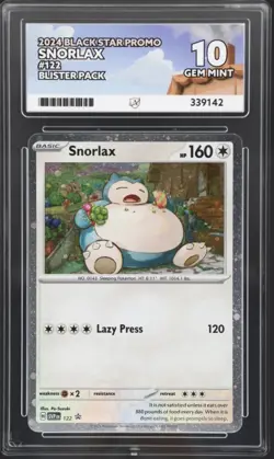 Snorlax #122 ACE 10 Gem Mint Cosmos Holo Pokemon S/V Black Star Promo - Image 3