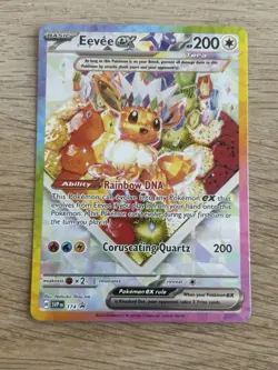 Eevee EX SVP 174 Pokemon TCG S&V Prismatic Evolutions UPC Black Star Promo - Image 1