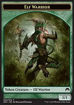 MRM English Token - Jeton Elfe 1/1 MTG magic ORI - Image 1