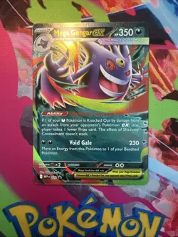 Pokemon TCG Mega Gengar Ex MEP073 Mega Evolution Black Star Promo NM - Image 1