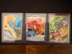 Pokemon TCG First Partner Illustration Collection Series 1 Kanto GEN 1 Starters - Image 1