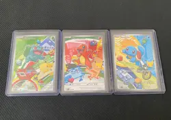 Pokemon TCG First Partner Illustration Collection Series 1 Kanto GEN 1 Starters - Image 1