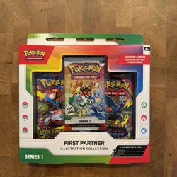 Pokemon TCG First Partner Illustration Collection Box Series 1 Sealed New - Image 1