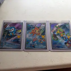 Pokemon TCG First Partner Illustration Collection Series 1 Gen 4 Sinnoh Starters - Image 1