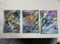 Pokemon TCG First Partner Illustration Collection Series 1 Gen 4 Sinnoh Starters - Image 1