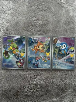 Pokemon TCG First Partner Illustration Collection Series 1 Gen 4 Sinnoh Starters - Image 1