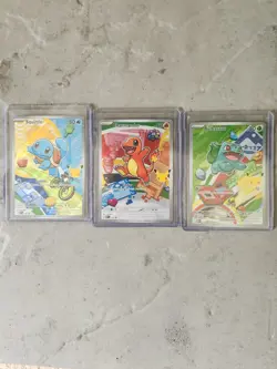 Pokemon TCG First Partner Series 1 Illustration Collection Kanto Starters - Image 1